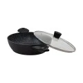 SHALLOW CASSEROLE MAGMA NON-STICK FORGED ALUMINUM 28cm 4lt
