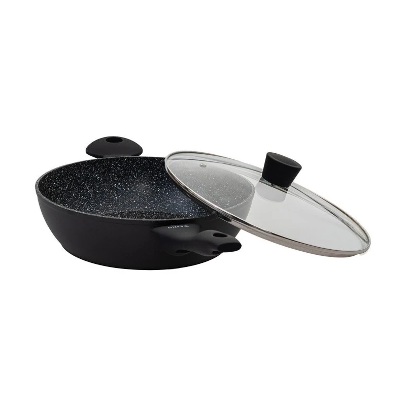 SHALLOW CASSEROLE MAGMA NON-STICK FORGED ALUMINUM 28cm 4lt
