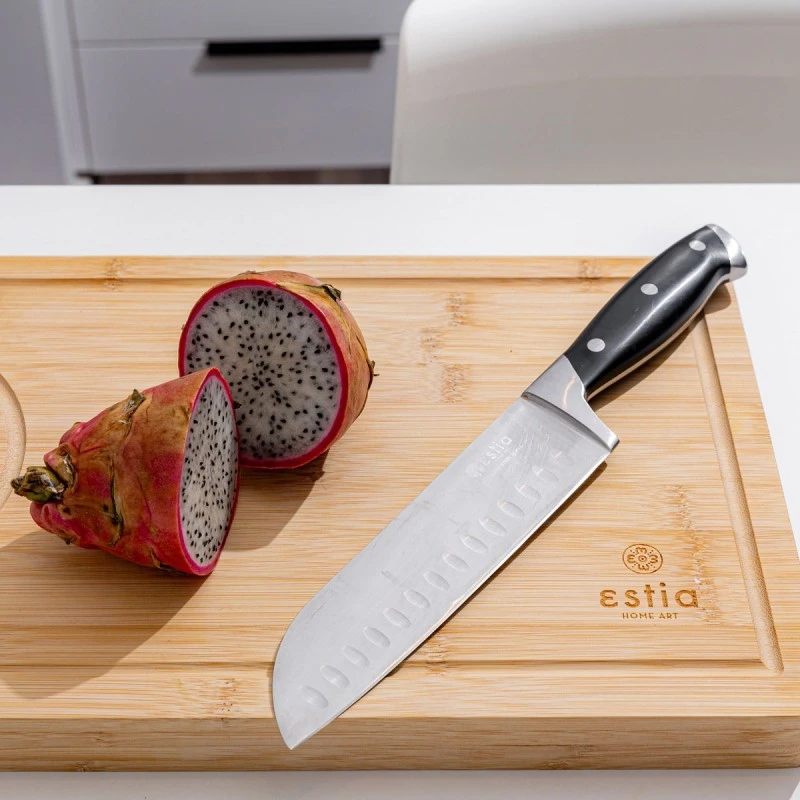 SANTOKU KNIFE BUTCHER STAINLESS STEEL 2.3mm WITH 3CR14 BLADE