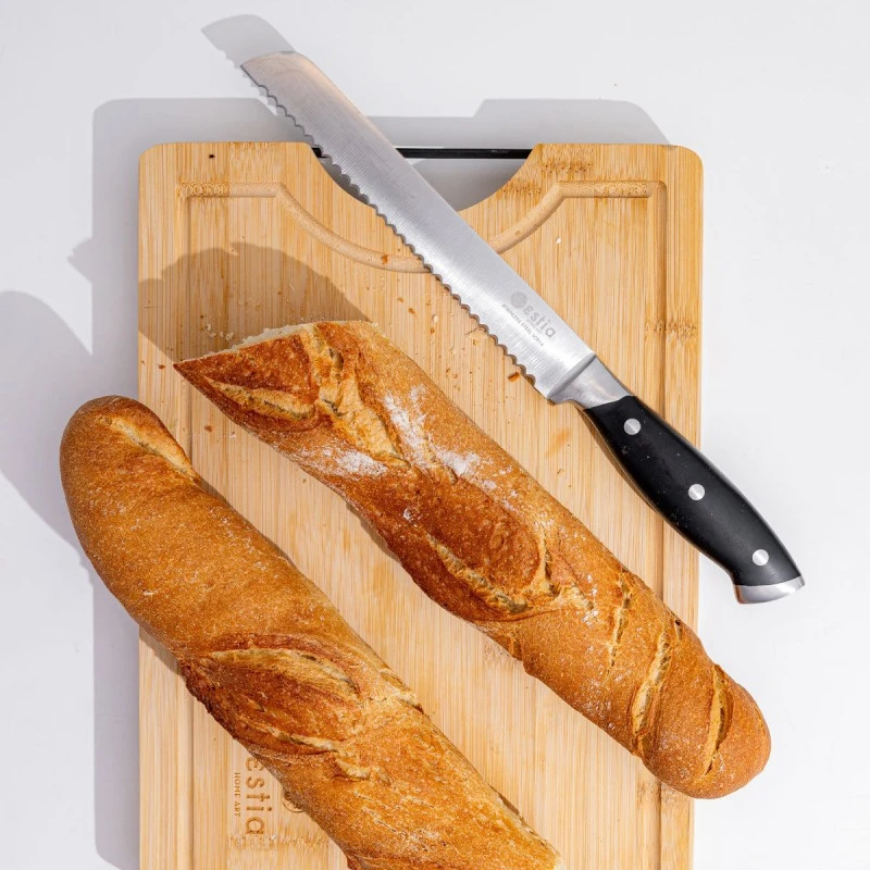 BREAD KNIFE BUTCHER STAINLESS STEEL 2.3mm WITH 3CR14 BLADE