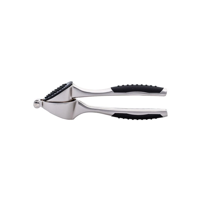 GARLIC PRESS NICKEL ZINC ALLOY WITH NON-SLIP HANDLE
