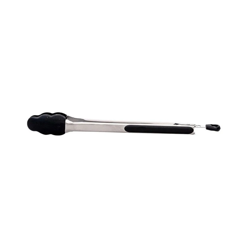 KITCHEN TONGS STAINLESS STEEL 35cm WITH SILICONE HANDLES