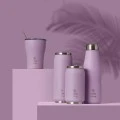 INSULATED TRAVEL CUP SAVE THE AEGEAN 500ml LAVENDER PURPLE