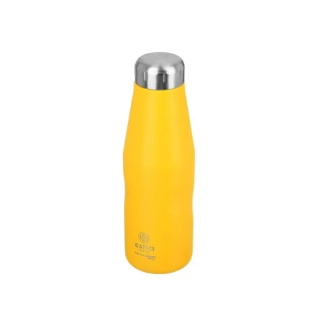 INSULATED BOTTLE TRAVEL FLASK SAVE THE AEGEAN 500ml PINEAPPLE YELLOW