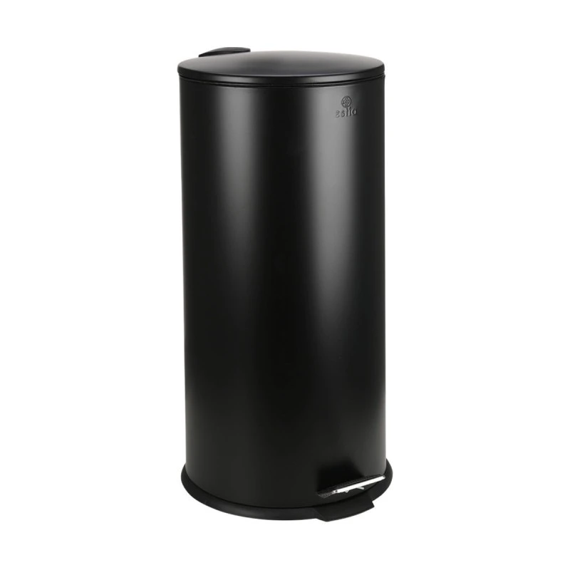 KITCHEN TRASH CAN CLASSIC 30lt SOFT CLOSE MATTE BLACK