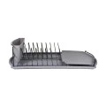 DISH RACK STUDIO METALLIC 47x26cm GREY