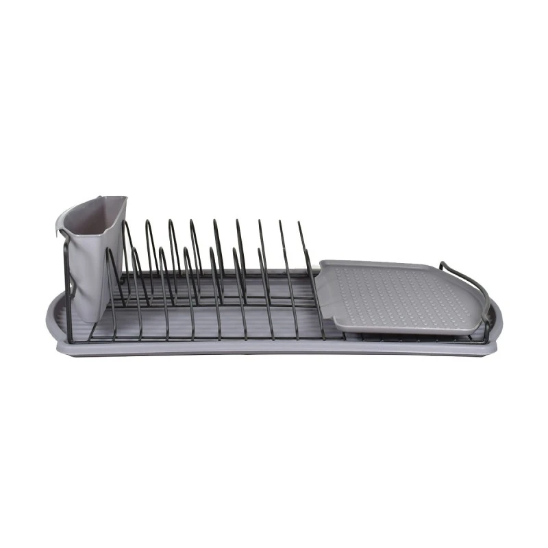 DISH RACK STUDIO METALLIC 47x26cm GREY