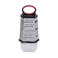 GRATER 6 SIDES STAINLESS STEEL 25cm WITH PLASTIC CONTAINER