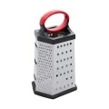 GRATER 6 SIDES STAINLESS STEEL 25cm WITH PLASTIC CONTAINER