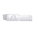 DISH RACK SINGLE TIER METALLIC 43x31cm WHITE