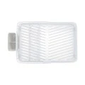 DISH RACK SINGLE TIER METALLIC 43x31cm WHITE