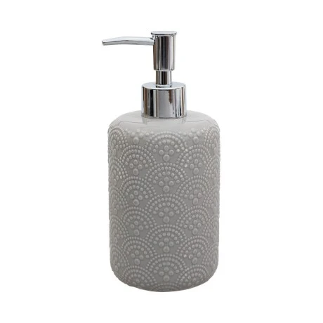 SOAP DISPENSER CLAY CERAMIC 500ml GREY