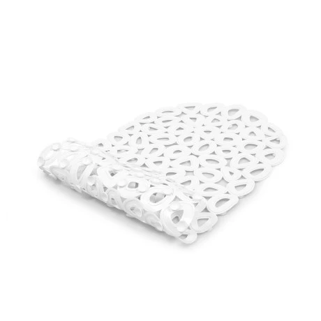 SHOWER MAT ECO RECYCLED PVC 68x35cm WHITE