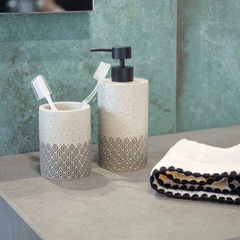 SOAP DISPENSER NATIVE CEMENT 290ml BEIGE