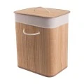 LAUNDRY BASKET BAMBOO ESSENTIALS FOLDABLE RECTANGULAR 60lt