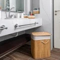 LAUNDRY BASKET BAMBOO ESSENTIALS FOLDABLE RECTANGULAR 60lt