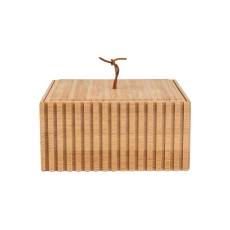 STORAGE &amp; ORGANIΖER BOX BAMBOO ESSENTIAL RECTANGULAR 15x15x7cm