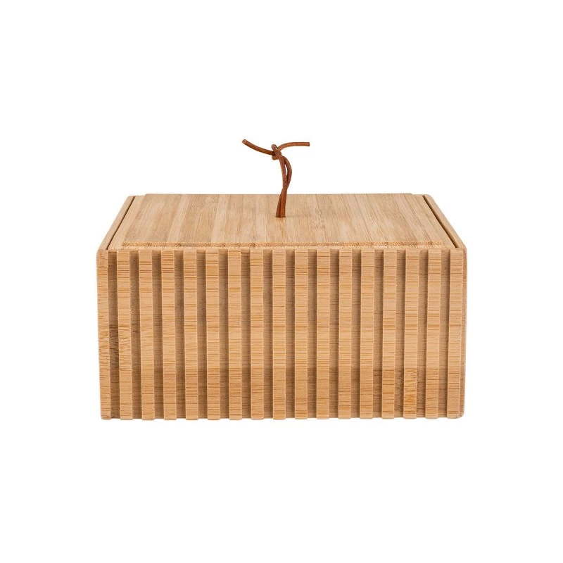 STORAGE &amp; ORGANIΖER BOX BAMBOO ESSENTIAL RECTANGULAR 15x15x7cm