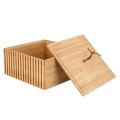 STORAGE &amp; ORGANIΖER BOX BAMBOO ESSENTIAL RECTANGULAR 15x15x7cm
