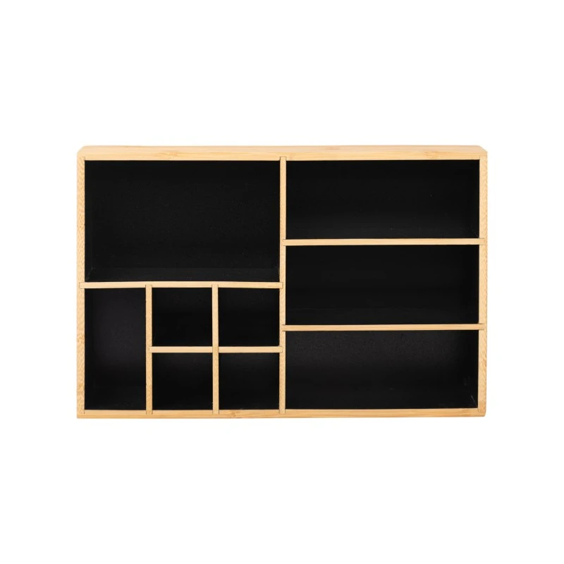 ESTIA ΘΗΚΗ ΟΡΓΑΝΩΣΗΣ ΚΑΛΛΥΝΤΙΚΩΝ BAMBOO 9 ΘΕΣΕΩΝ 33x21x9cm