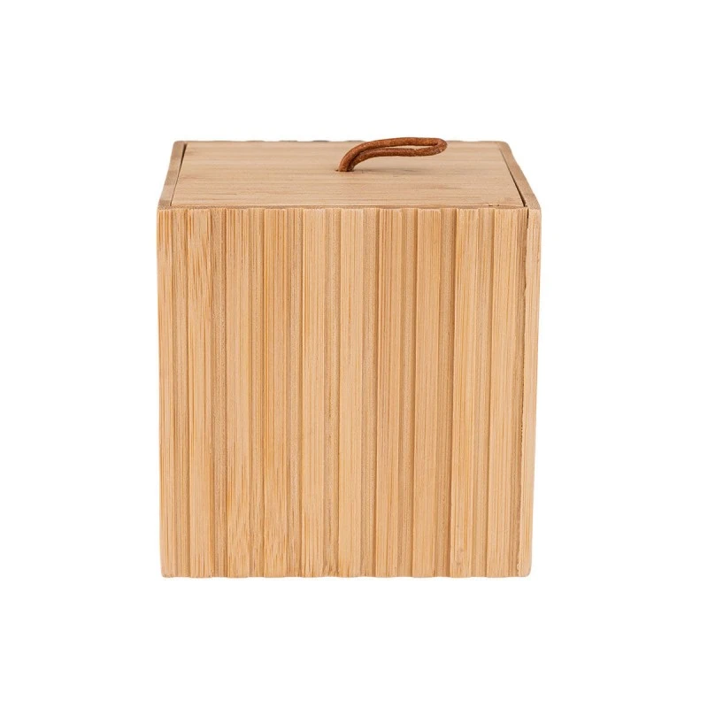 STORAGE &amp; ORGANIΖER BOX BAMBOO ESSENTIAL 9x9x8cm