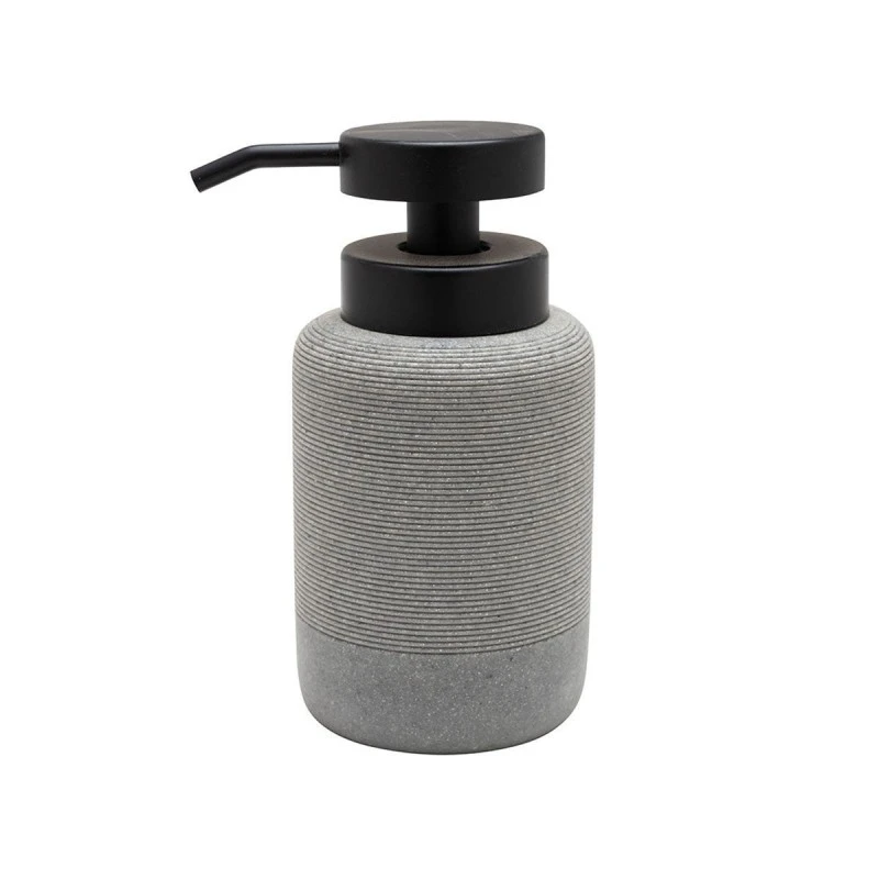 SOAP DISPENCER STONE POLYRESIN 300ml GREY
