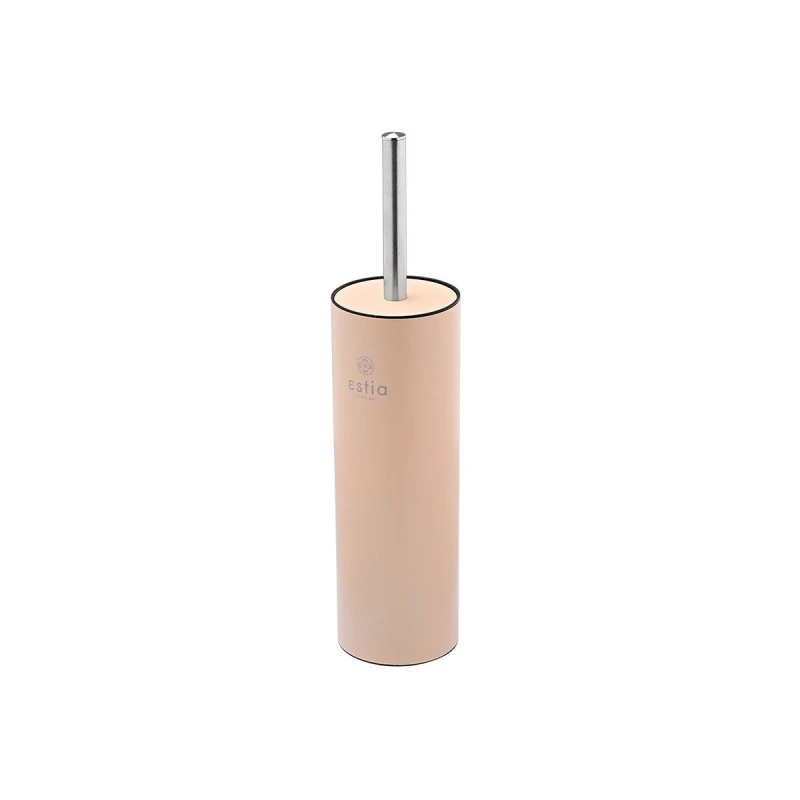 TOILET BRUSH DITA STAINLESS STEEL WITH PLASTIC CONTAINER 23cm MATTE BEIGE