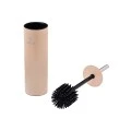 TOILET BRUSH DITA STAINLESS STEEL WITH PLASTIC CONTAINER 23cm MATTE BEIGE