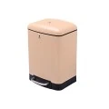 BATHROOM BIN SOFT CLOSE RECTANGULAR 6lt MATTE BEIGE