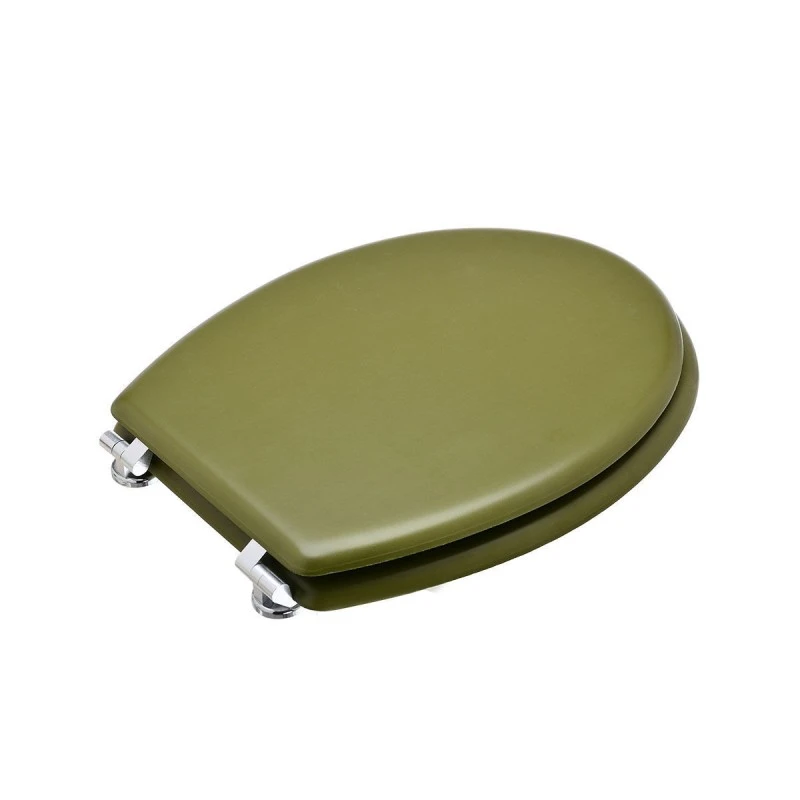 TOILET SEAT OLIVE SERIES WITH ZYNC ALLOY HINGES OLIVE