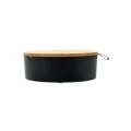 STORAGE &amp; ORGANIΖER BOX BAMBOO ESSENTIALS WITH MIRROR