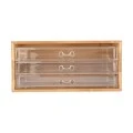 JEWELRY BOX BAMBOO ESSENTIALS 24.5x11x14cm WITH 3 DRAWERS