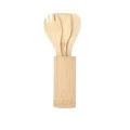 COOKING TOOLS BAMBOO ESSENTIALS WITH CASE 4 PCS.