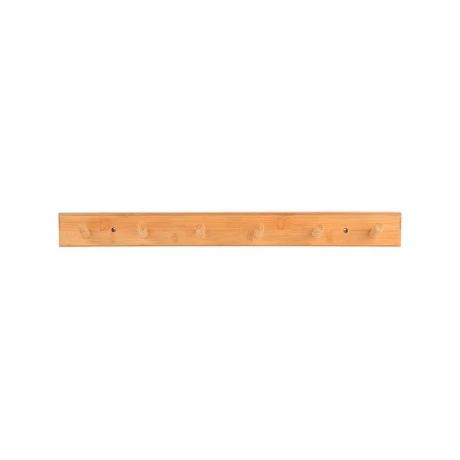 WALL HANGER BAMBOO 59x6x7cm 6 HOOKS