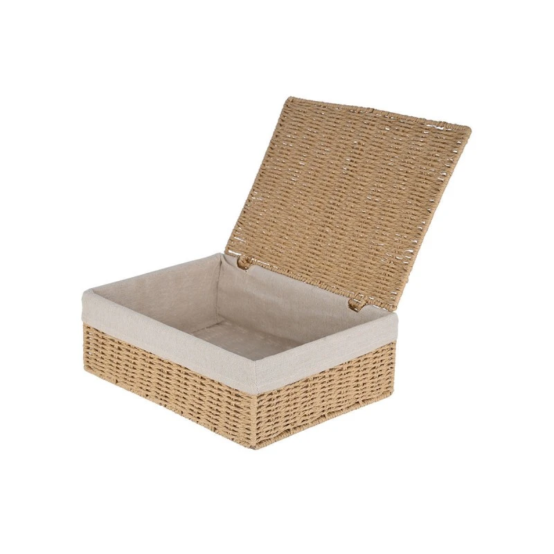 STORAGE &amp; ORGANIΖER BOX BOTANICA 32x24x12cm WITH INTERNAL CLOTHING &amp; LID