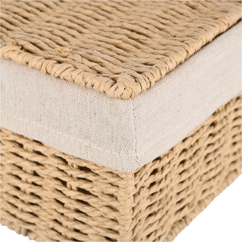 STORAGE &amp; ORGANIΖER BOX BOTANICA 32x24x12cm WITH INTERNAL CLOTHING &amp; LID