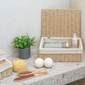 STORAGE &amp; ORGANIΖER BOX BOTANICA 32x24x12cm WITH INTERNAL CLOTHING &amp; LID