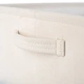 STORAGE &amp; ORGANIΖER BOX IVORY 13.5x12.5x10.5cm WITH HANDLES