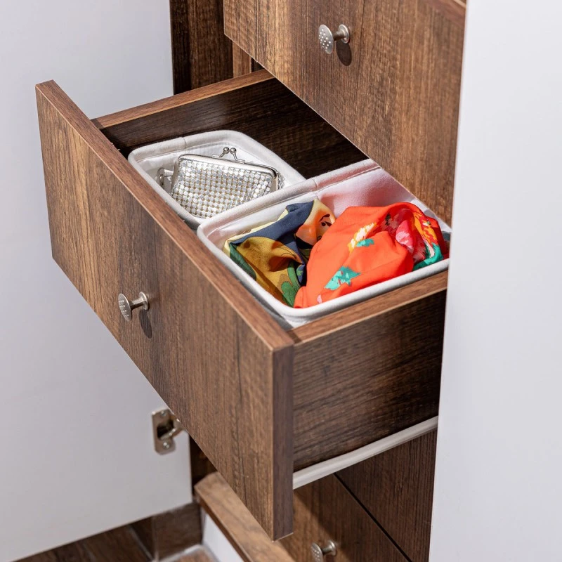 STORAGE &amp; ORGANIΖER BOX IVORY 13.5x12.5x10.5cm WITH HANDLES