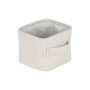 STORAGE &amp; ORGANIΖER BOX IVORY 13.5x12.5x10.5cm WITH HANDLES