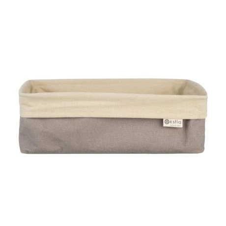 STORAGE BASKET FJORD WITH INTERNAL CLOTHING 30x20x10cm DRIFTWOOD