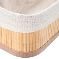 STORAGE &amp; ORGANIZER BOX BAMBOO ESSENTIALS 19.5x10cm WITH CLOTHING