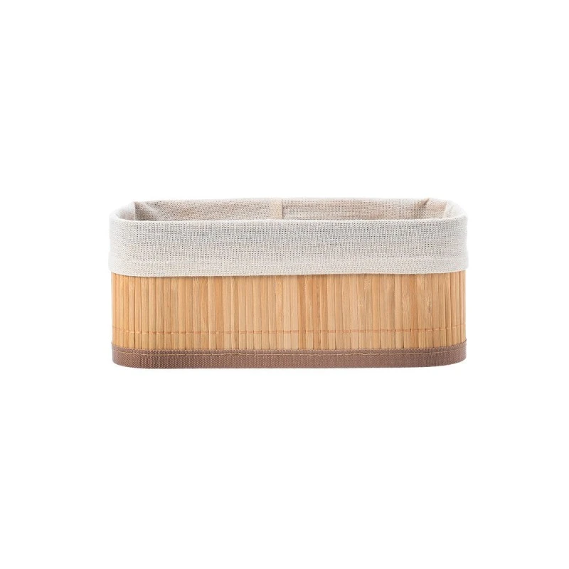 STORAGE &amp; ORGANIZER  BOX BAMBOO ESSENTIALS 24.5x10cm WITH CLOTHING
