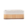 STORAGE &amp; ORGANIZER BOX BAMBOO ESSENTIALS 30x20cm WITH CLOTHING