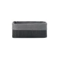ESTIA ΚΑΛΑΘΙ ΟΡΓΑΝΩΣΗΣ BAMBOO ESSENTIALS 24.5x15cm ME ΕΠΕΝΔΥΣΗ ΜΑΥΡΟ
