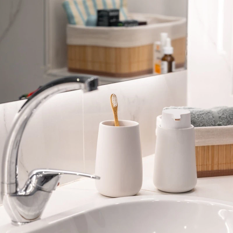 TOOTHBRUSH HOLDER FJORD CERAMIC WHITE