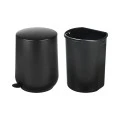 BATHROOM BIN FJORD SOFT CLOSE 5lt BLACK