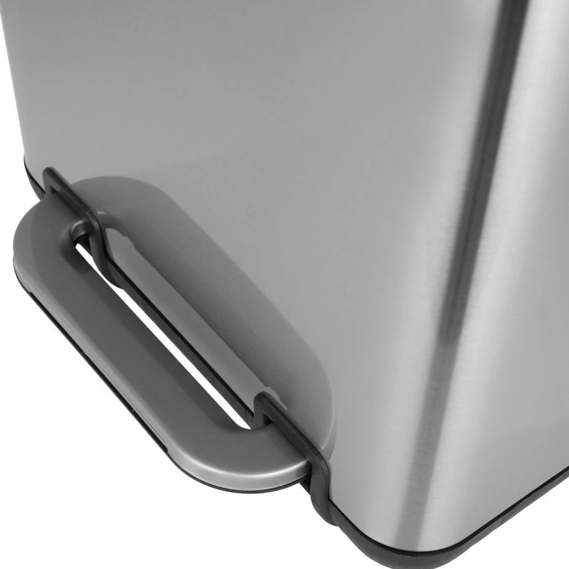 BATHROOM BIN CUBIC SOFT CLOSE 6lt INOX
