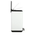 BATHROOM BIN CUBIC SOFT CLOSE 6lt WHITE