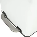 BATHROOM BIN CUBIC SOFT CLOSE 6lt WHITE